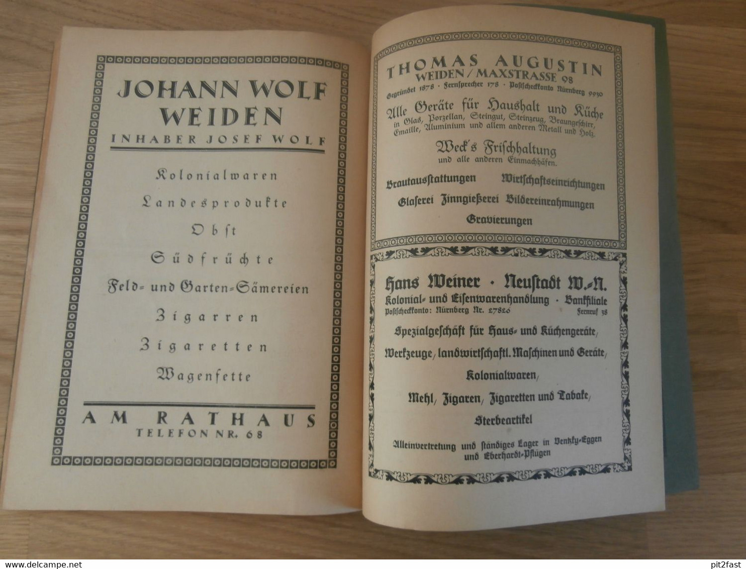 Kalender - Naabgau 1923 , Heimatpflege , Weiden , Ahnen , Ahnenforschung , Heimatkalender !!!