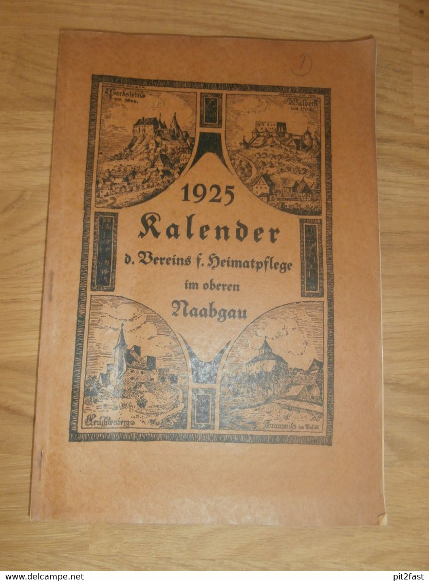 Kalender - Naabgau 1925, Heimatpflege , Weiden , Ahnen , Ahnenforschung , Heimatkalender !!! - Raretés