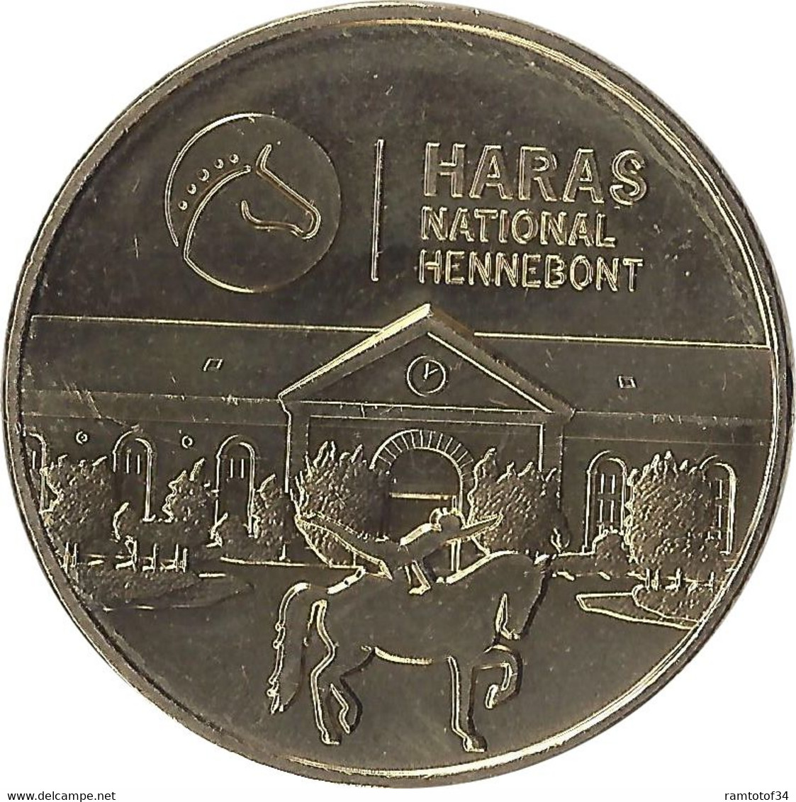 2022 MDP215 - HENNEBONT - Haras National D'Hennebont 2 (la Façade Et Le Cavalier) / MONNAIE DE PARIS - 2022