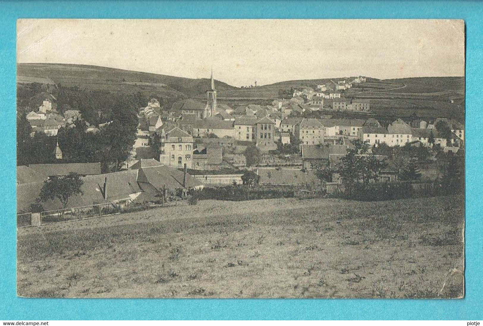 * Martelange (Luxembourg - La Wallonie) * (Editeur Imp Libr Michel Prom, Nr 4) Panorama, Vue Générale, église, Old - Martelange