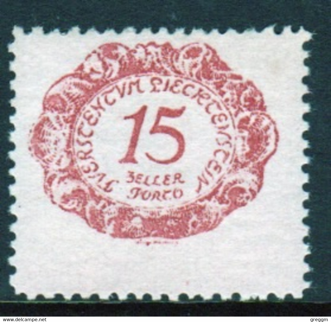 Liechtenstein 1920 Single 15h  Postage Due Stamp In Unmounted Mint Condition. - Postage Due