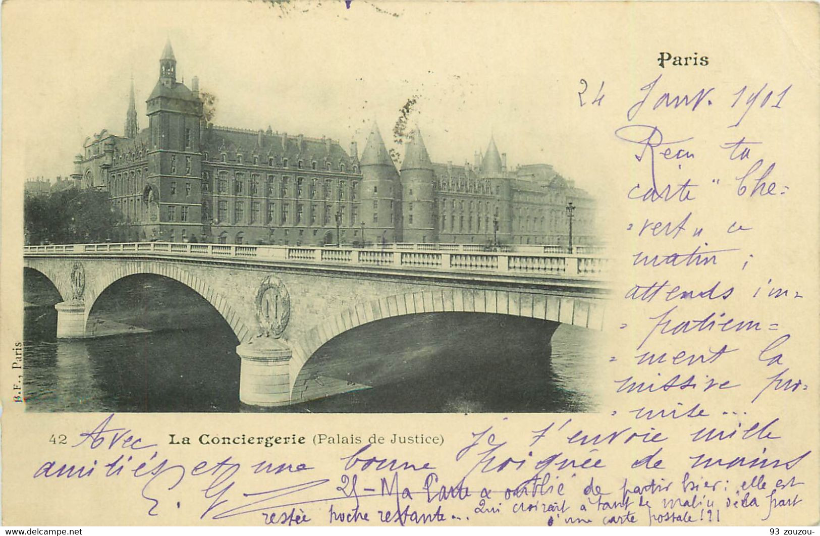 PARIS 1901. La Conciergerie - Non Classés