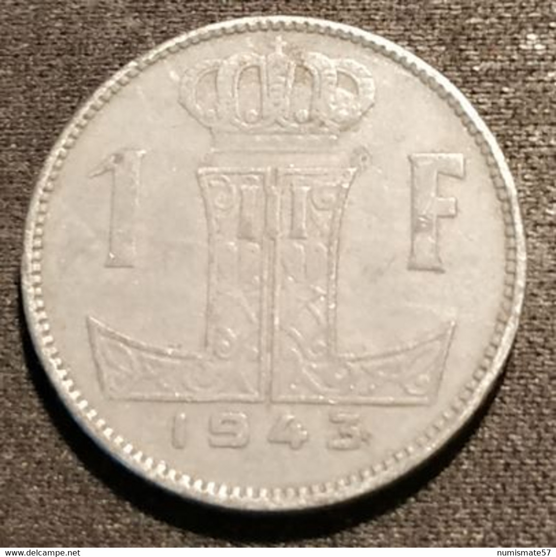 BELGIQUE - BELGIUM - 1 FRANC 1943 - Léopold III - Type Rau - ( België - Belgique ) - KM 128 - 1 Frank