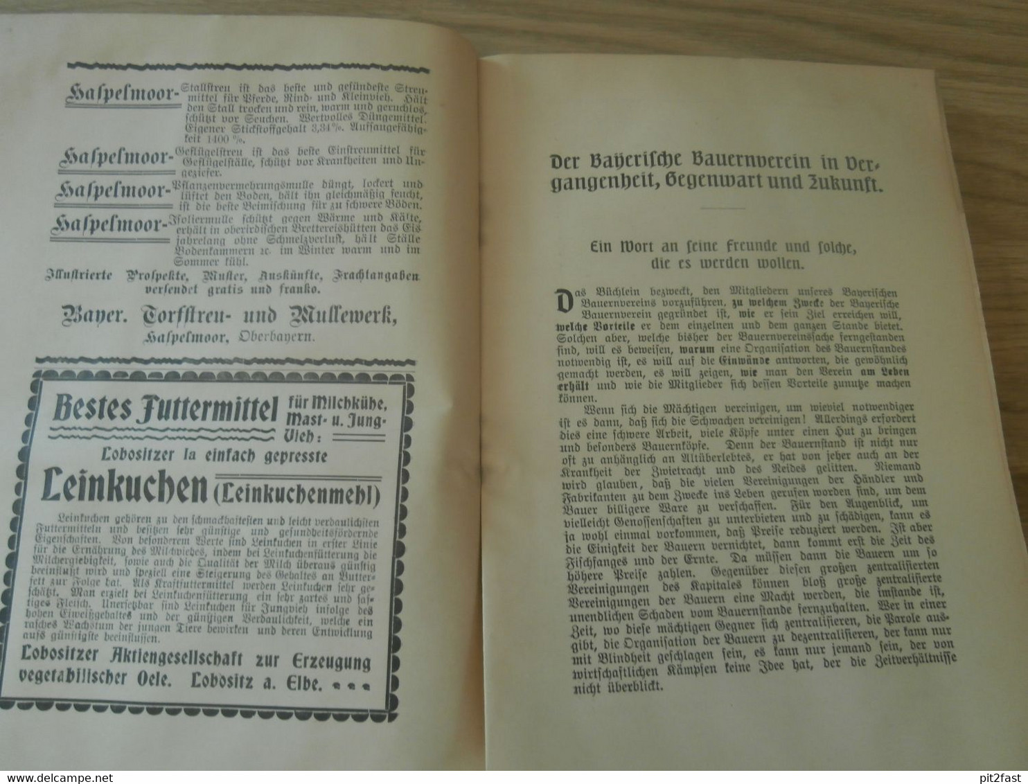 Der Bayerische Bauernverein In Vergangenheit, Gegenwart Und Zukunft , 1906 , Bayern , Bauern , Landwirtschaft , Ansbach - Rarità