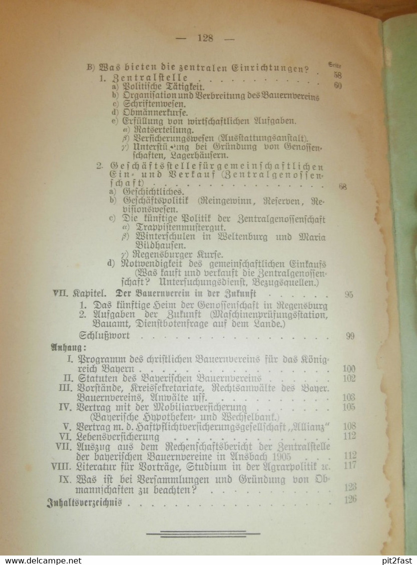 Der Bayerische Bauernverein in Vergangenheit, Gegenwart und Zukunft , 1906 , Bayern , Bauern , Landwirtschaft , Ansbach