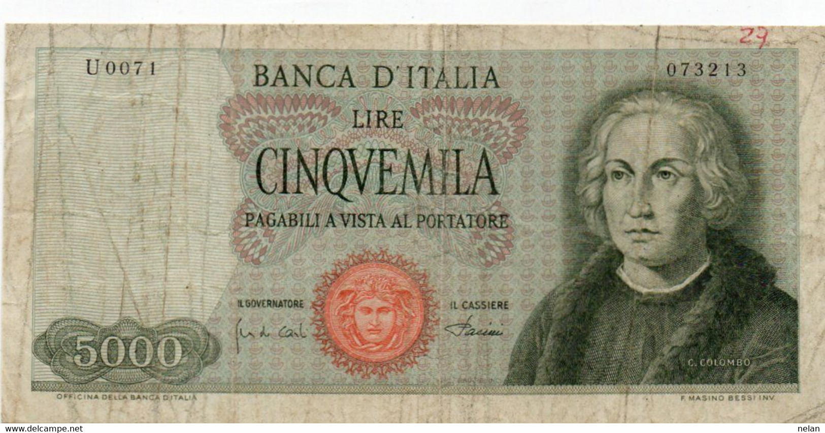 ITALIA 50 LIRE 1964  P-98b - 50 Lire