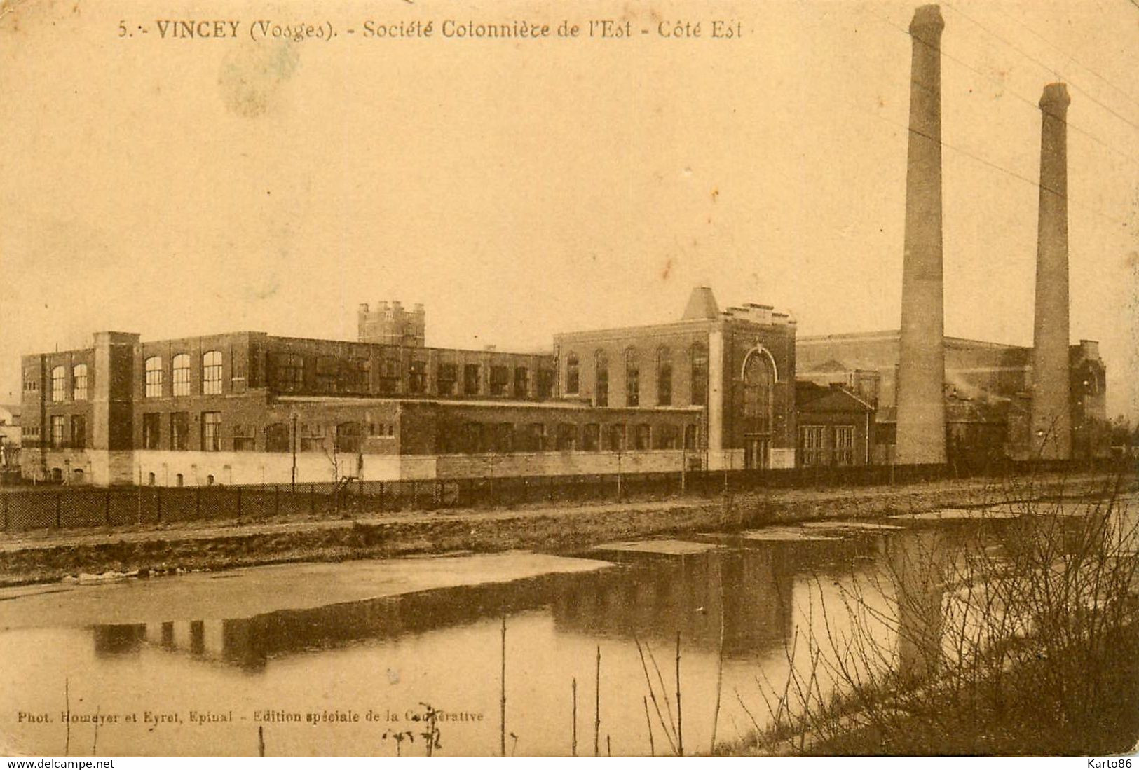 Vincey * Société Cotonnière De L'est , Côte Est * Usine Coton - Vincey