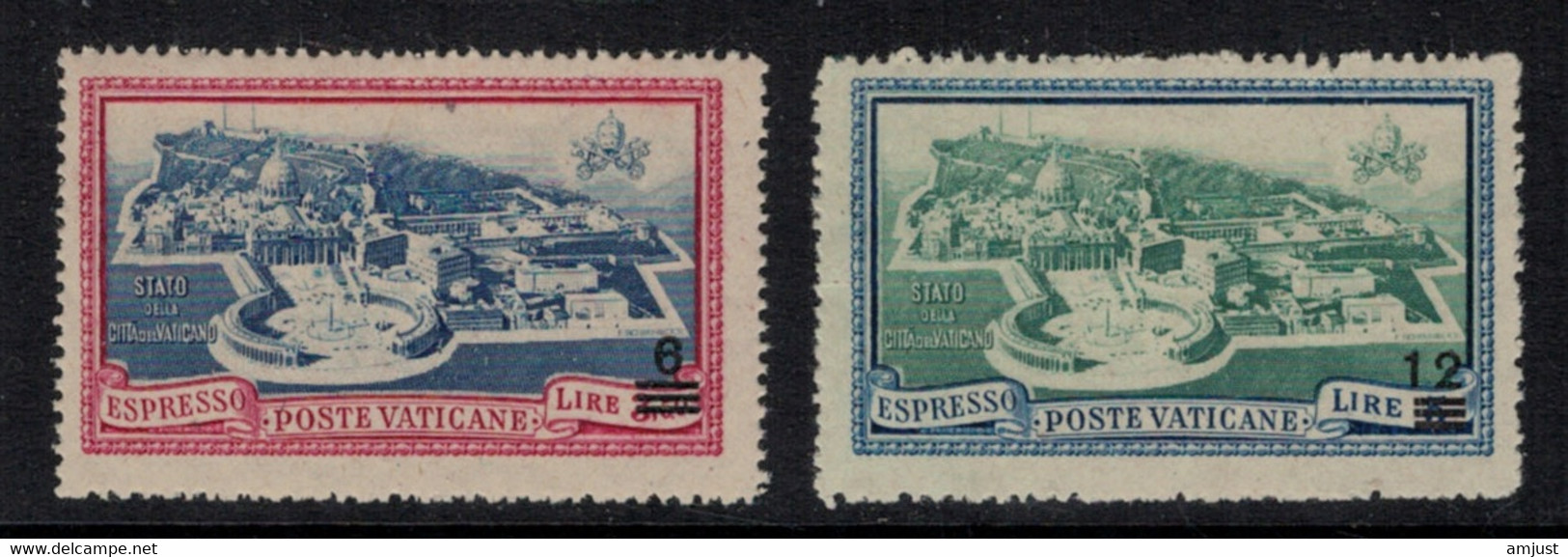 Vatican //  Exprès // 1946 // Timbres Exprès Surchargé  No.Y&T 7-8 Neuf** MNH - Espresso