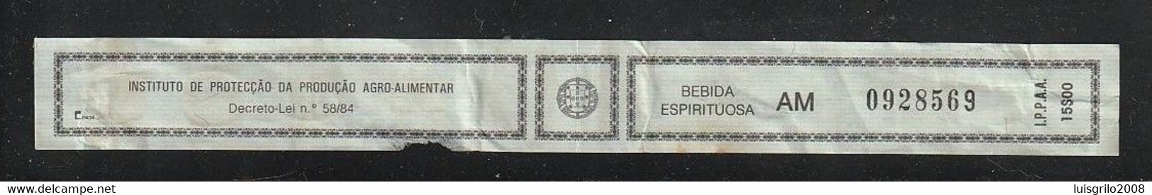 Revenue/ Fiscal, Portugal - Beverage Tax/ Imposto Sobre Bebidas -|- Bebida Espirituosa - Unused Stamps