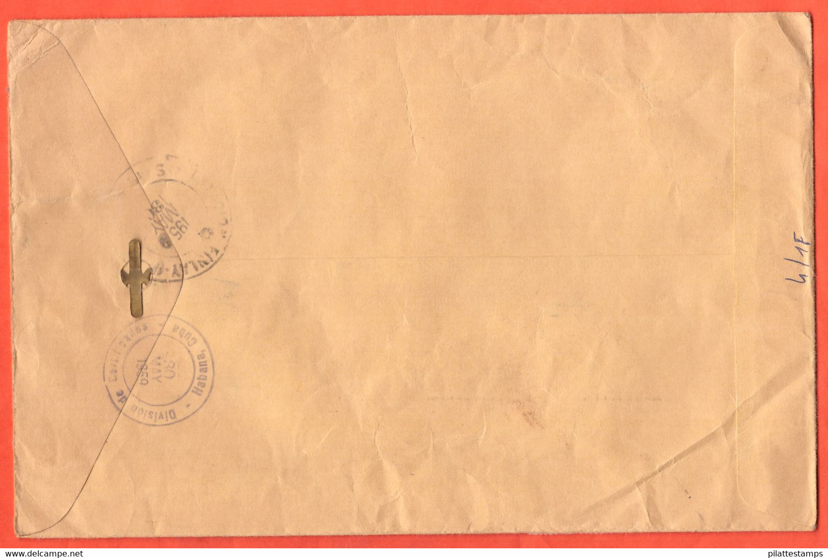 CUBA LETTRE PAR AVION DE 1959 DE LA HAVANE POUR PARIS FRANCE - Briefe U. Dokumente