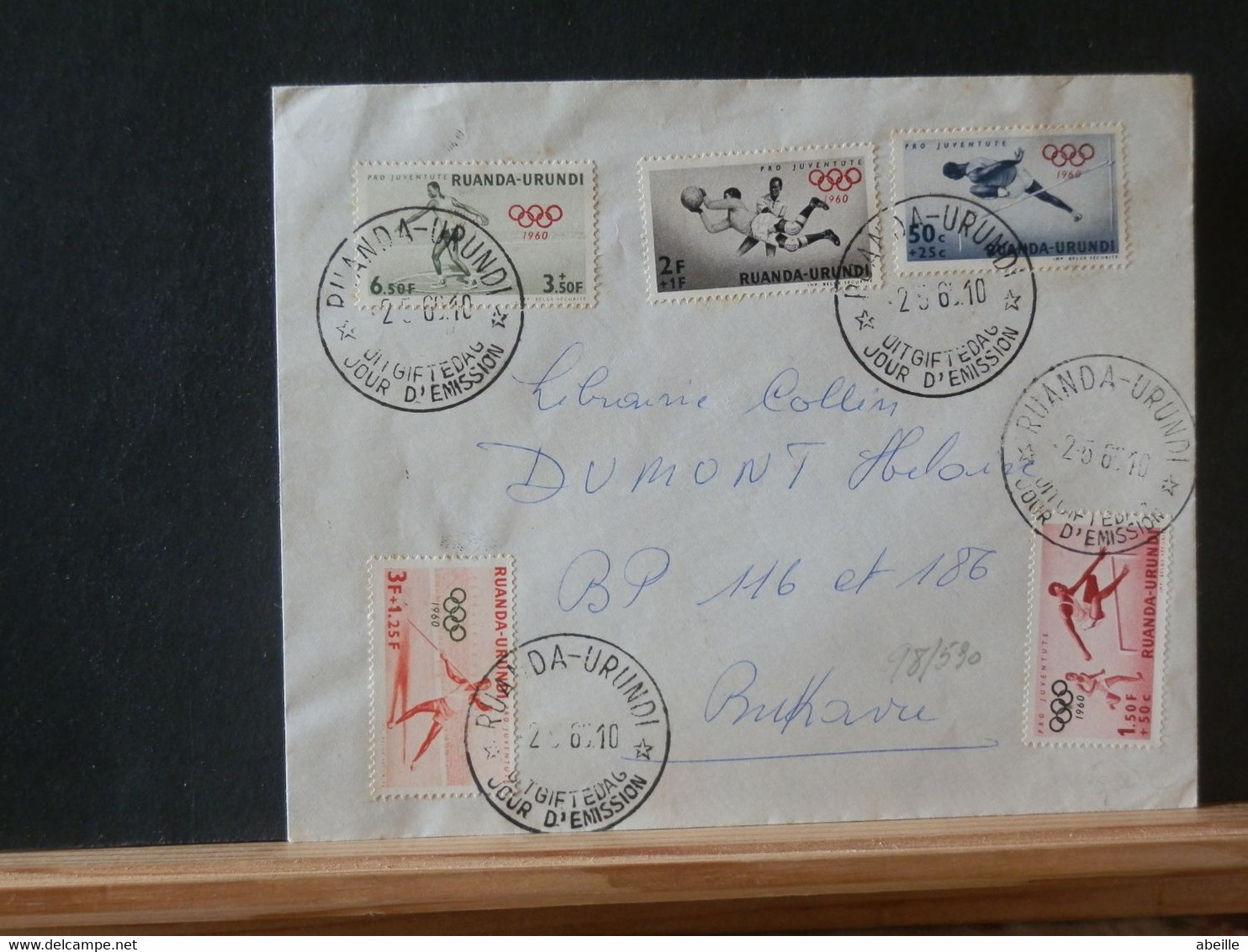 98/590  LETTRE RUANDA-URUNDI 1960 - Briefe U. Dokumente