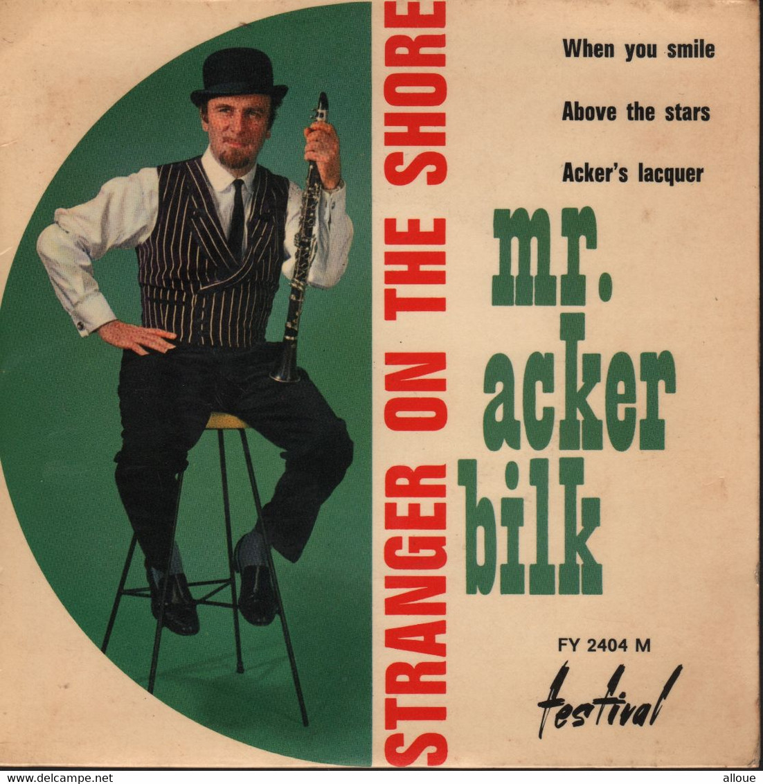 ACKER BILK - FRENCH EP STRANGER ON THE SHORE + 3 - Jazz