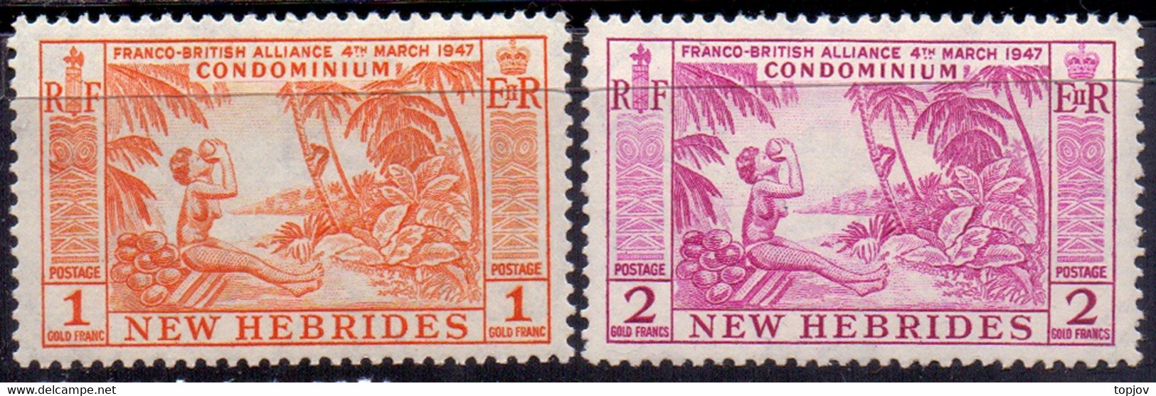 NEW HEBRIDES -  COCOS - PALMS - **MNH - 1957 - Neufs