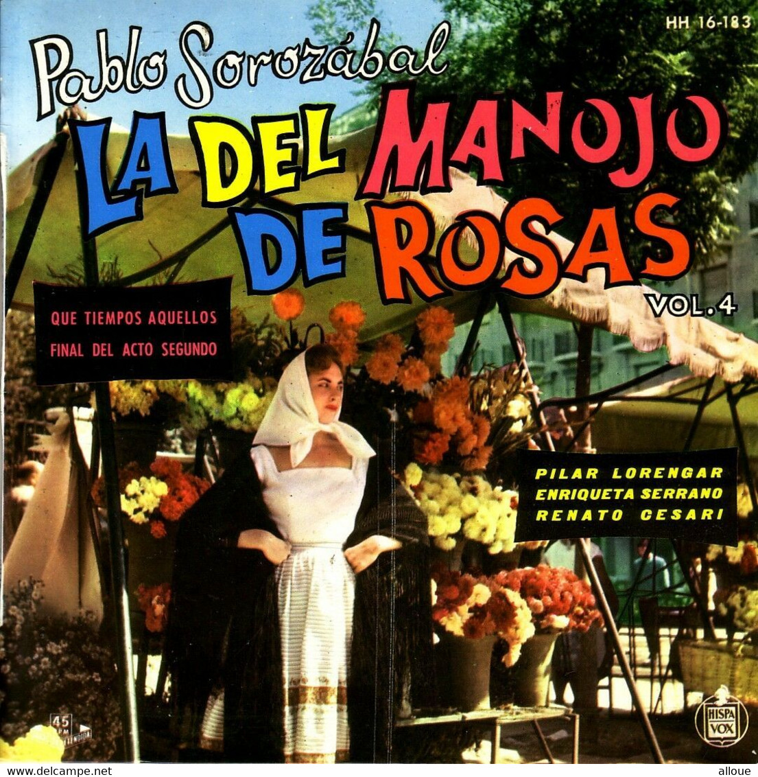 PABLO SOROZOBAL FRENCH EP - LA DEL MANOJO DE ROSAS - QUE TIEMPOS AQUELLOS + 1 - World Music