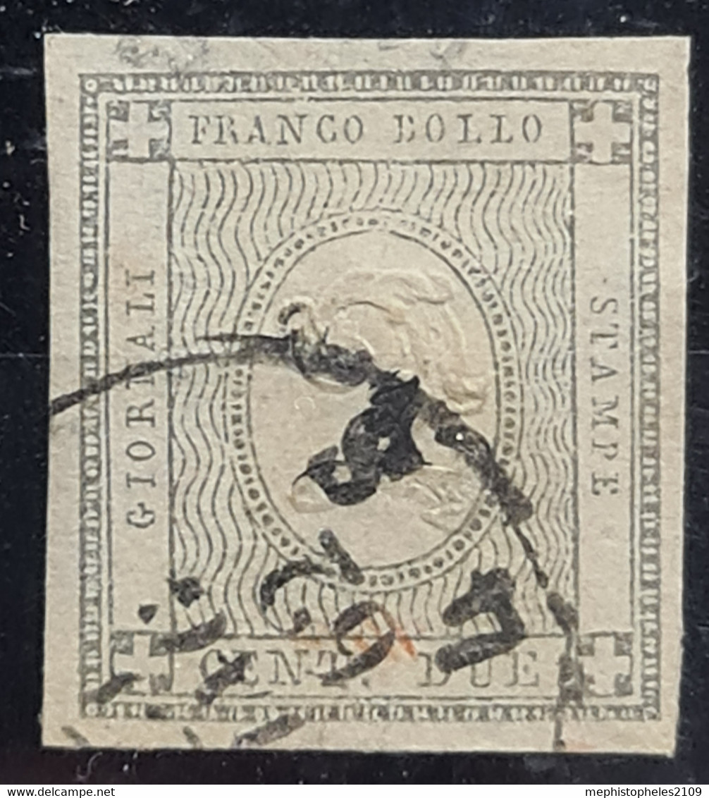 SARDINIA 1861 - Canceled - Sc# P2 - Newspaper Stamp - Sardinië