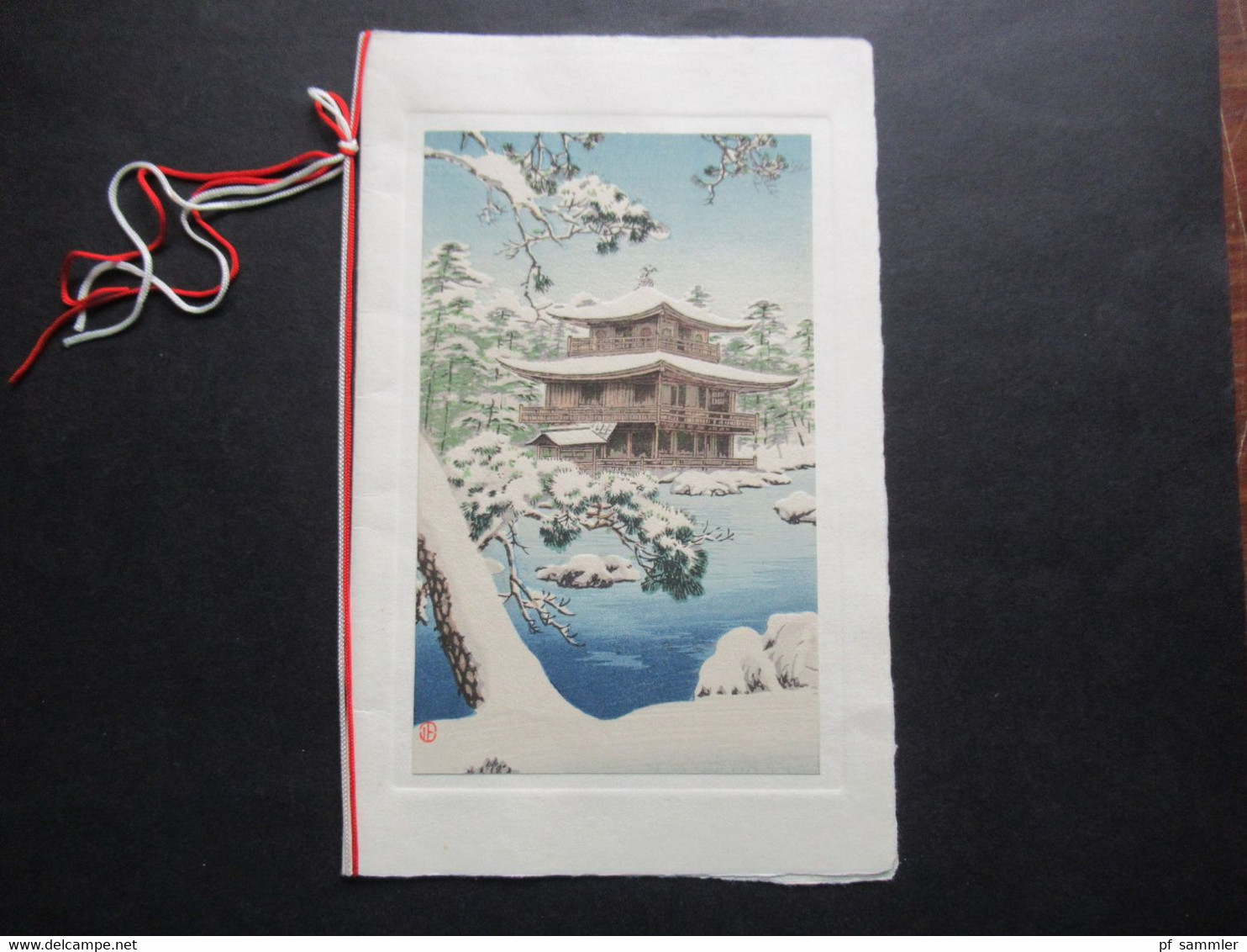 Japan 1937 Dekorative Weihnachtskarte Tetsusaburo Tanaka Governor The Central Bank Of Manchou Hsingking Manchoukou - Lettres & Documents
