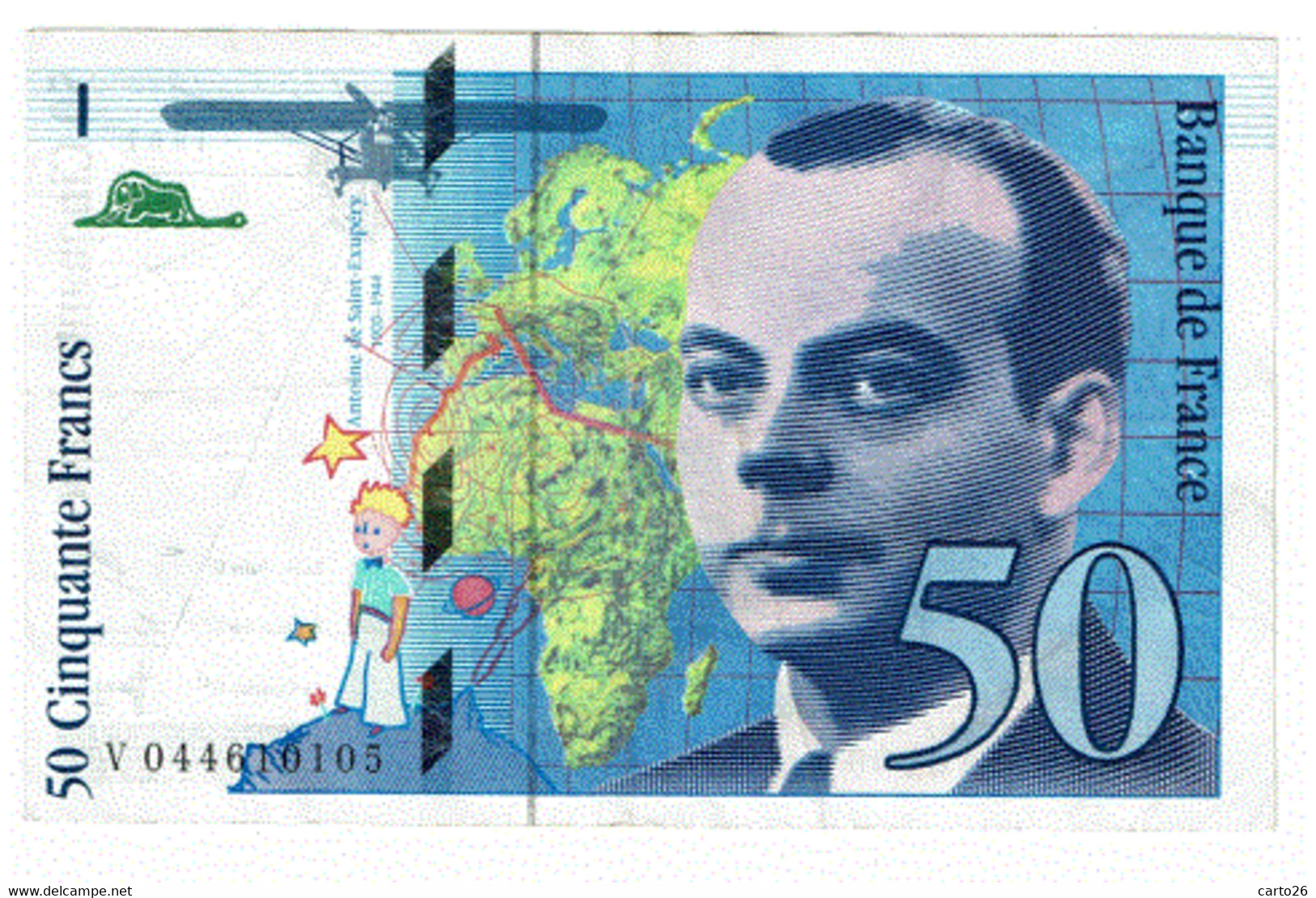 Billet De 50F ( Saint Exupery ) - 50 F 1992-1999 ''St Exupéry''