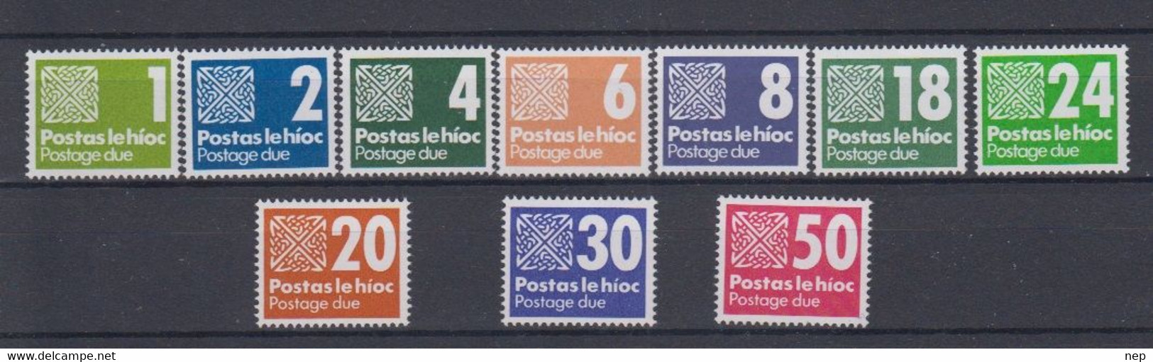 IERLAND - Michel - 1980 + '85 - Nr 25/34 - MNH** - Timbres-taxe
