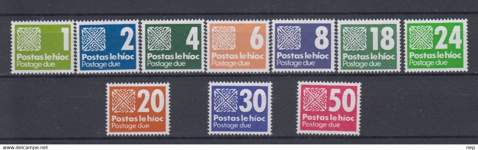 IERLAND - Michel - 1980 + '85 - Nr 25/34 - MNH** - Segnatasse