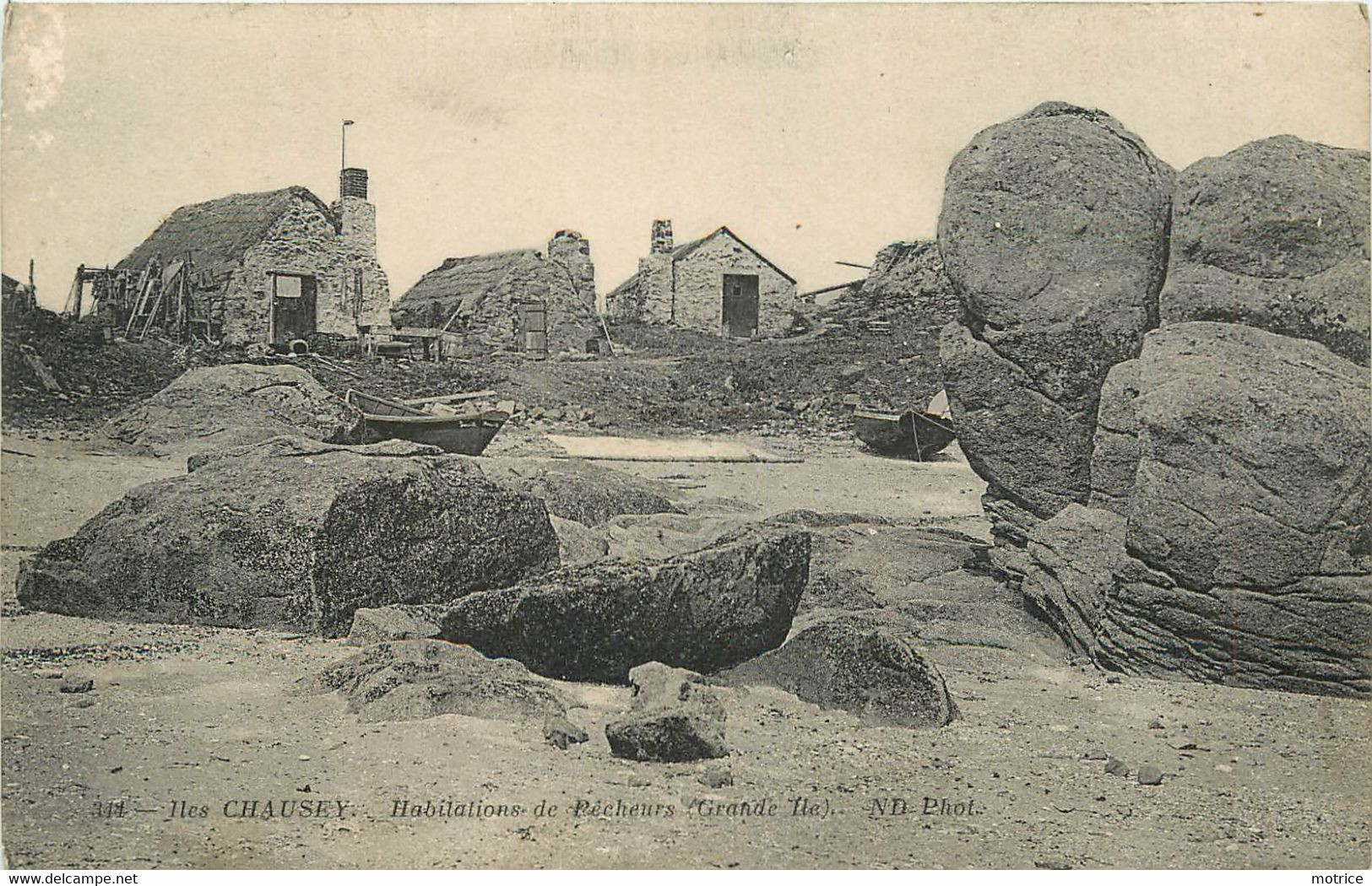 Iles CHAUSEY - Habitations De Pêcheurs, Grande île (carte Vendue En L'état). - Sonstige & Ohne Zuordnung