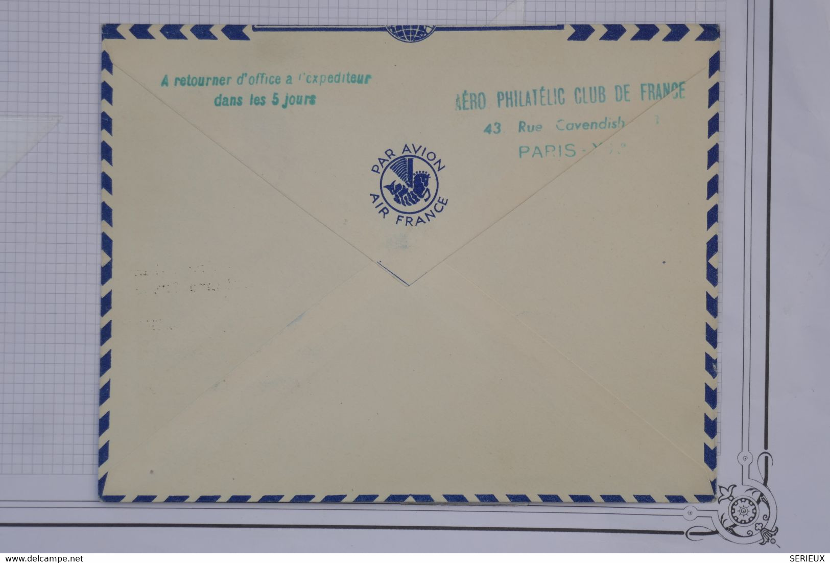 AH4 FRANCE  BELLE LETTRE   1954  IER VOL TURBO  PARIS HAMBURG STOCKHOLM +AIR FRANCE++AEROPHILATELIE+AFF. PLAISANT - 1960-.... Briefe & Dokumente