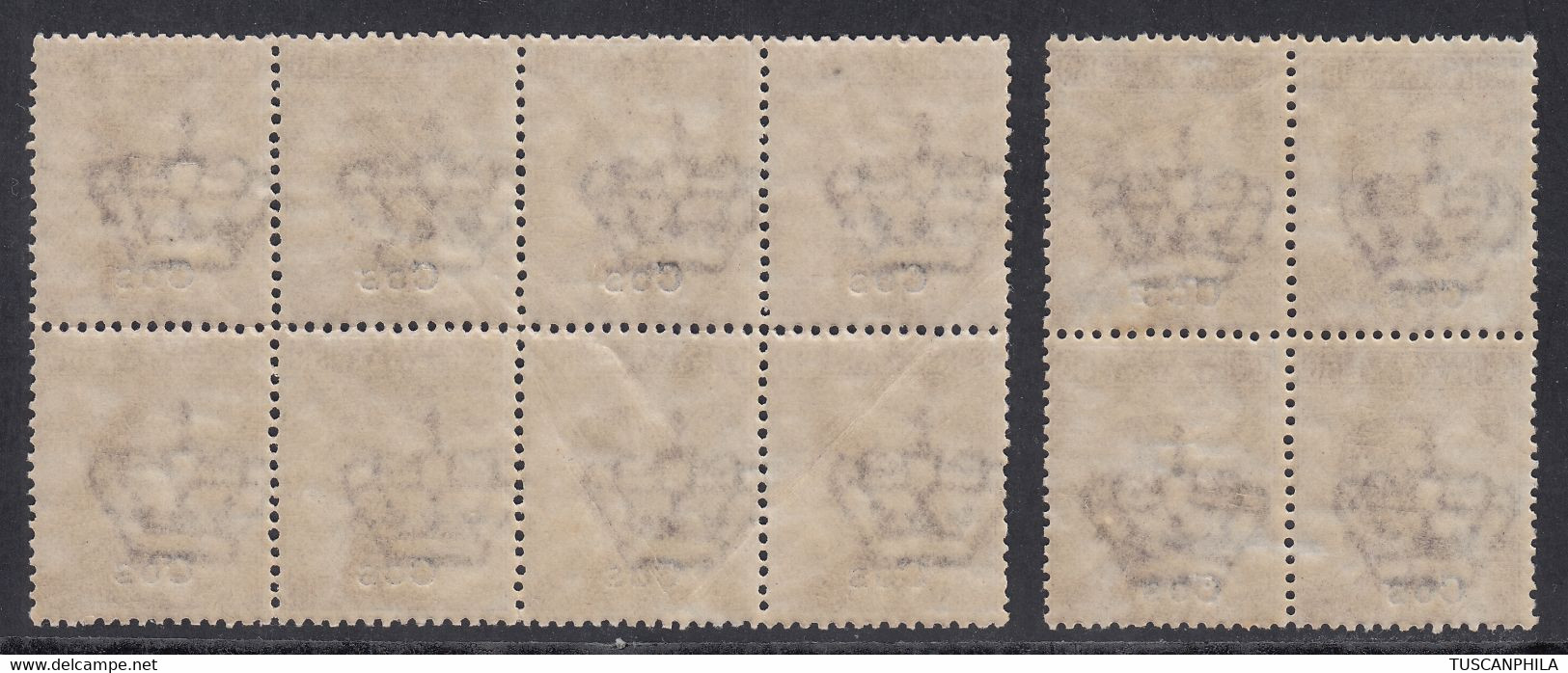 1912 Blocco Di 8 Valori + Quartina Sass. 7 MNH** Cv 60 - Egeo (Coo)