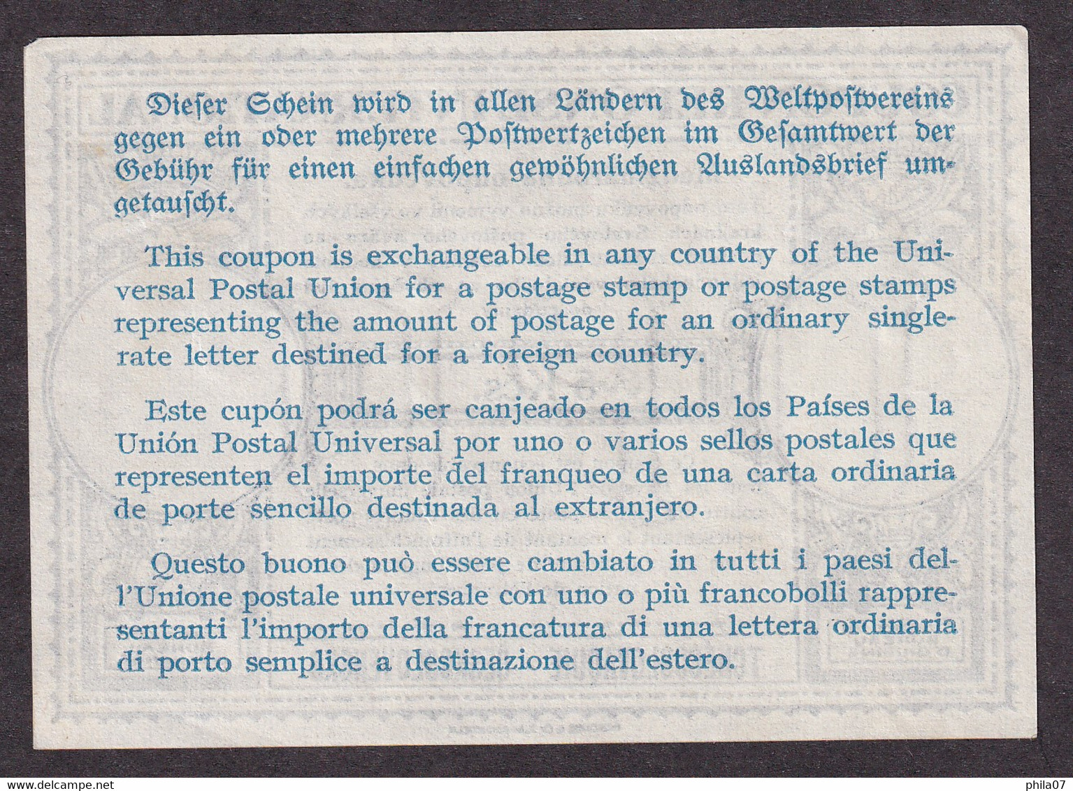 CZECHOSLOVAKIA - Coupon For International Respond, Value 5 Kčs. Cross-out And 6 Written By Hand / As Is On Scans - Sonstige & Ohne Zuordnung