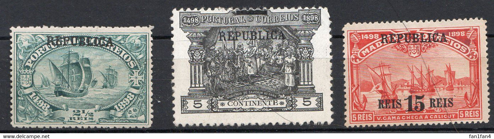 PORTUGAL (République) - 1911 - N° 182 à 186 - (Lot De 4 Valeurs Différentes) - (Vasco De Gama) - Neufs