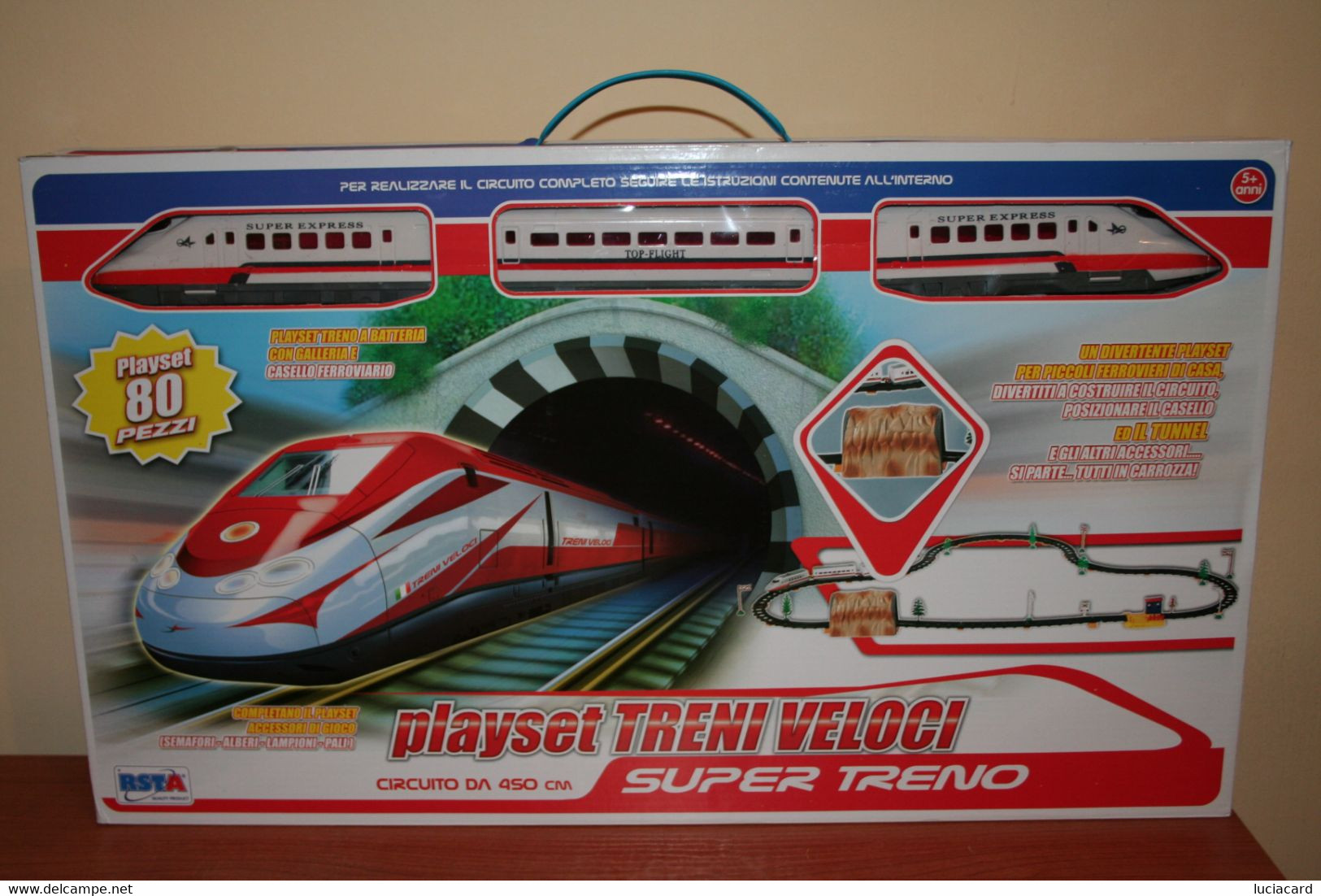 PLAYSET TRENI VELOCI SUPER TRENO CIRCUITO DA 450 METRI PLAYSET DA 80 PEZZI - Modèles R/C