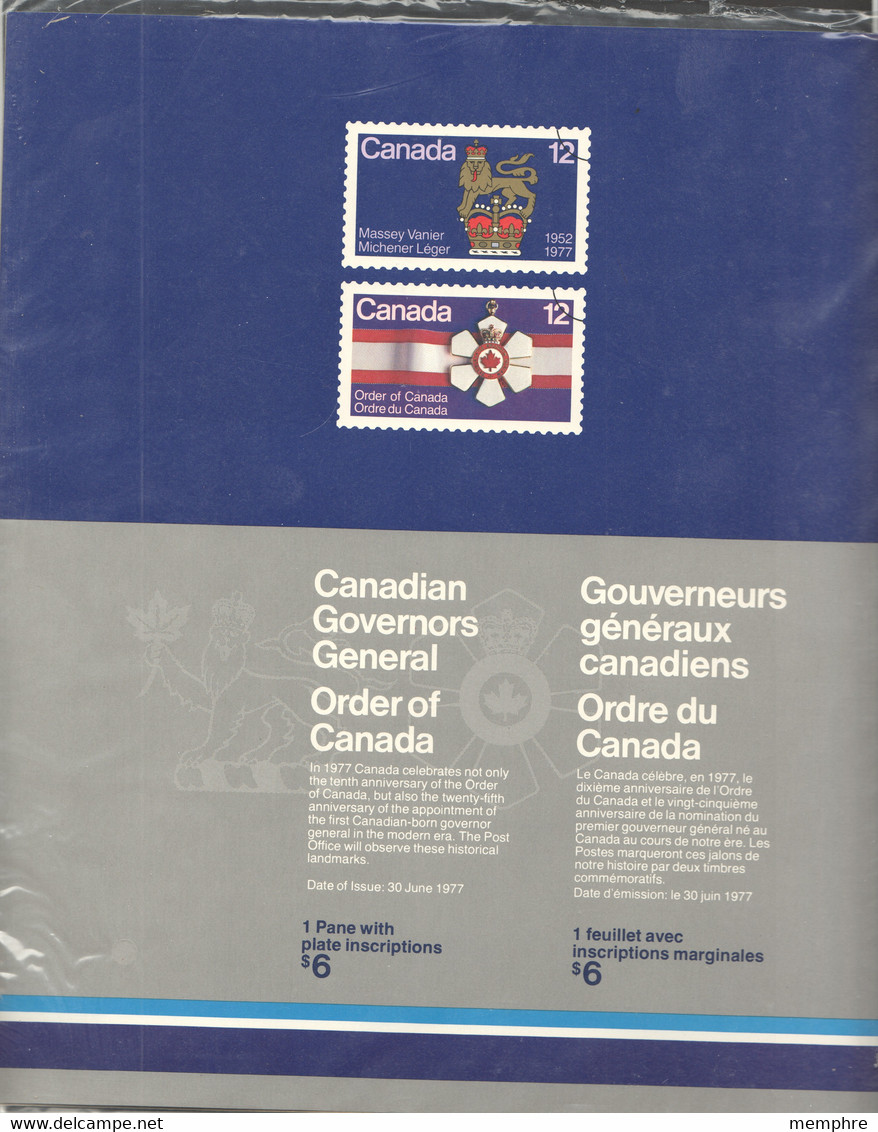 1977  Governors General  Sc 735   Full Sheet Of 50 MNH In Unoponed Package - Hojas Completas