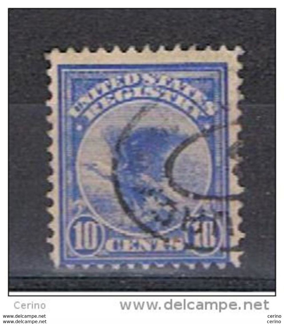 U.S.A.:  1911  REGISTERED  MAIL  -  10 C. USED  STAMP  -  YV/TELL. 2 - Express & Einschreiben