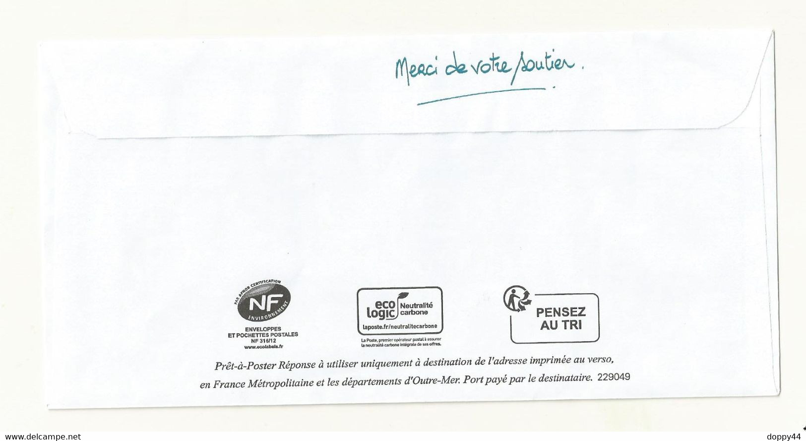 POSTREPONSE PRIO FONDATION ARC  LOT 229049. - Prêts-à-poster:Answer/Marianne L'Engagée