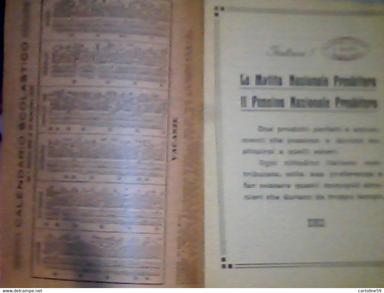 LIBRETTO Omaggio Agli Scolari D'Italia. Piccolo Formulario D'Aritmetica PRESBITERO 1931/1932 VINTAGE  IQ8309 - Mathematics & Physics