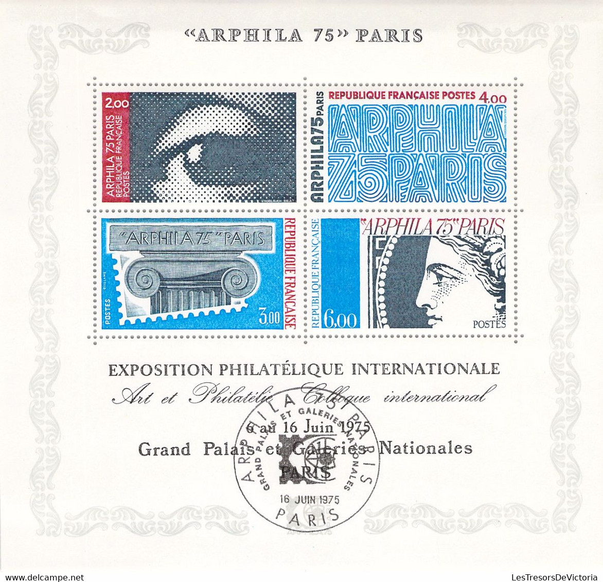 France -  BLOC - ARPHILA 75 - Expo Philatélique Internationale à Paris - 1975 - Usati