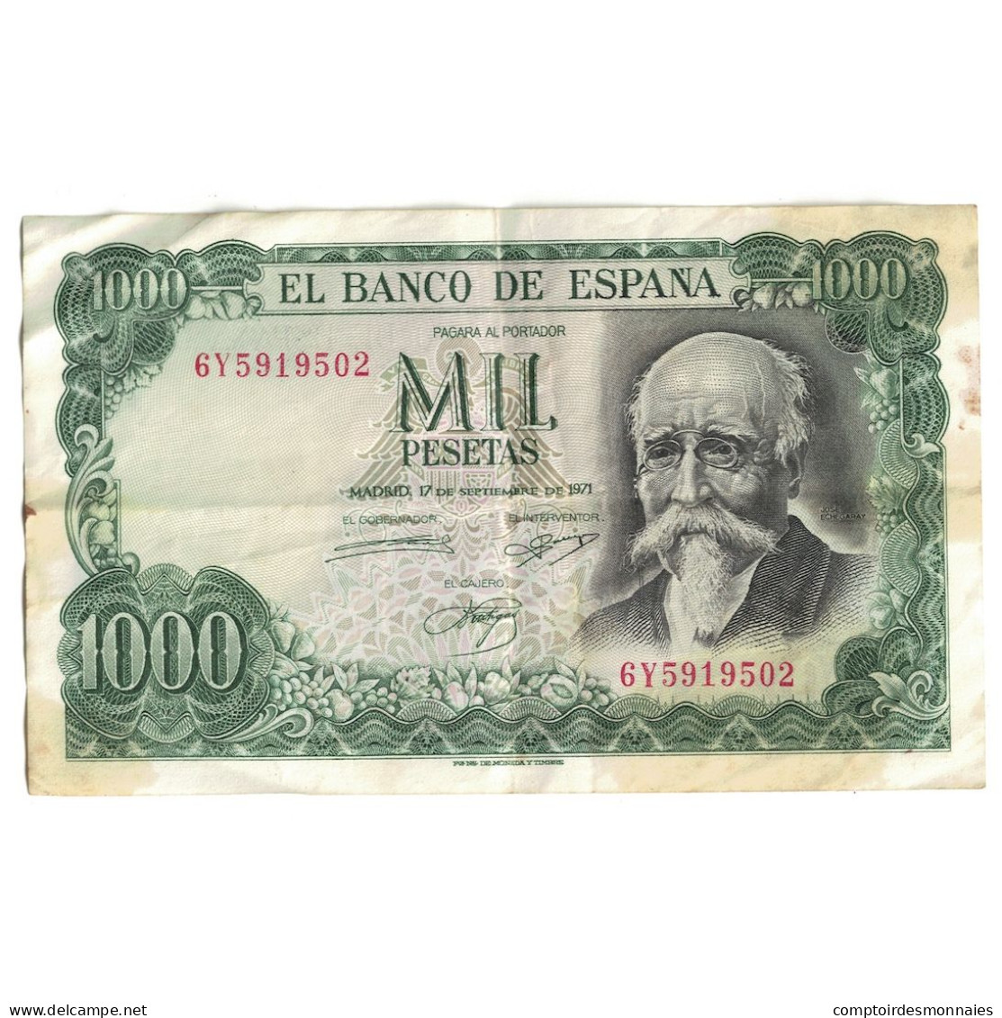 Billet, Espagne, 1000 Pesetas, 1971, 1971-09-17, KM:154, TB+ - 1000 Peseten