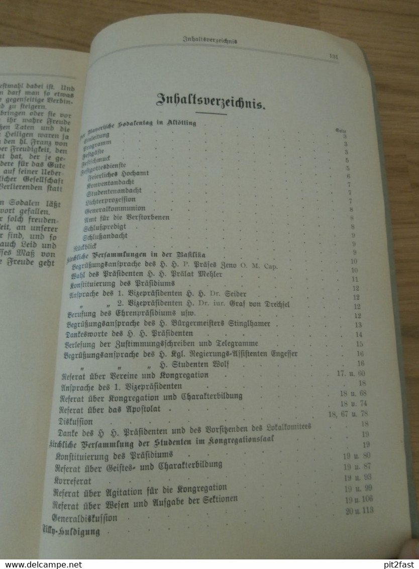 Der bayerische Soldatentag in Altötting ,1913 , Festbericht , Bayern , Malgersdorf , Felldorf , Passau , Kirche , Soldat
