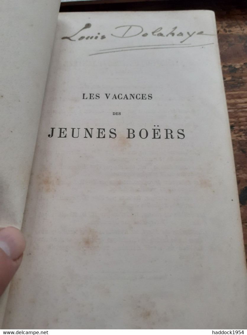 Les Vacances Des Jeunes Boers CAPITAINE MAYNE-REID Hachette 1878 - Biblioteca Rosa