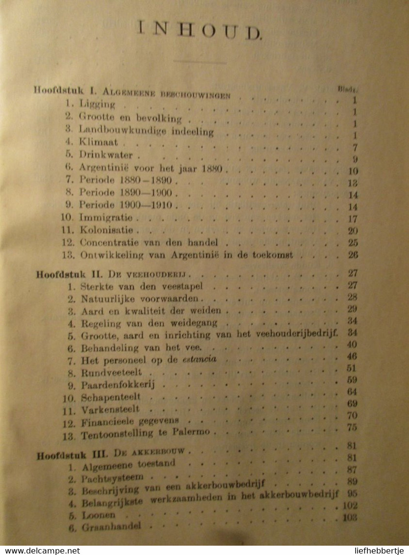 De Landbouw In Argentinië - 1914 - Sud America