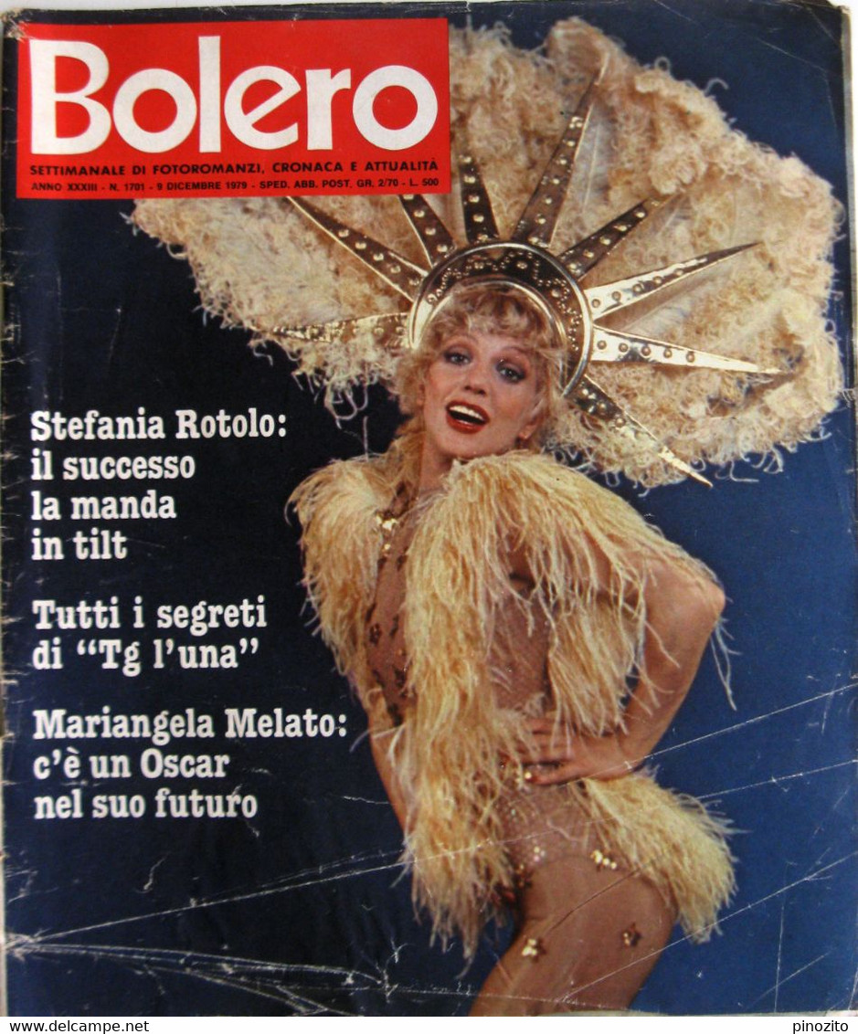 BOLERO 1701 1979 Stefania Rotolo Roberto Vecchioni Beatles Tullio Solenghi Alain Delon Christopher Connelly Ugo Tognazzi - TV