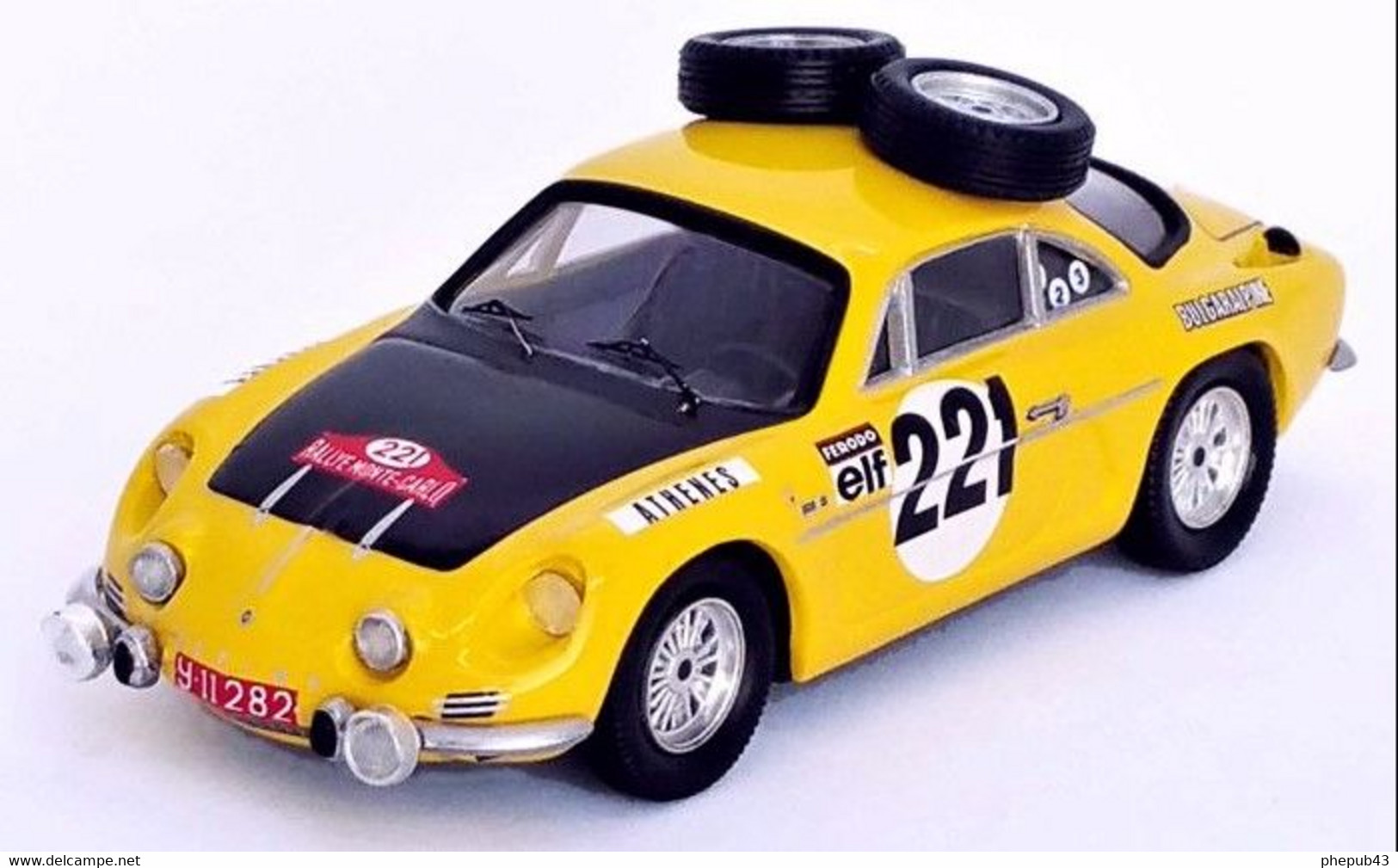 Bulgaralpine A110 - I. Chubrikov/K. Chubrikov - Monte Carlo 1969 #221 - Troféu - Trofeu