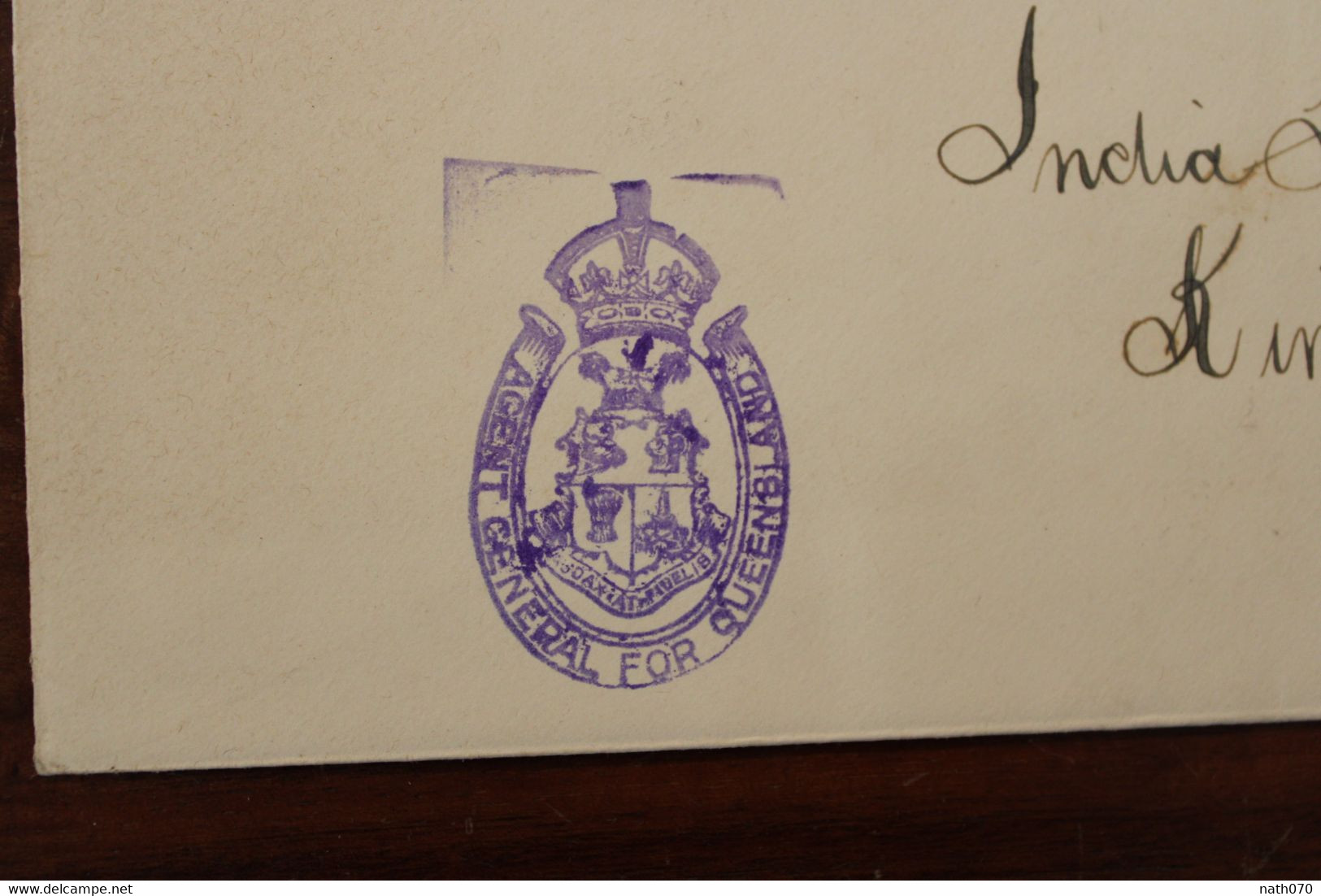 1915 WW1 On HMS Queensland Government Division Expeditionary Force Cover India House GB UK Empire Expéditionnaire RR - Storia Postale