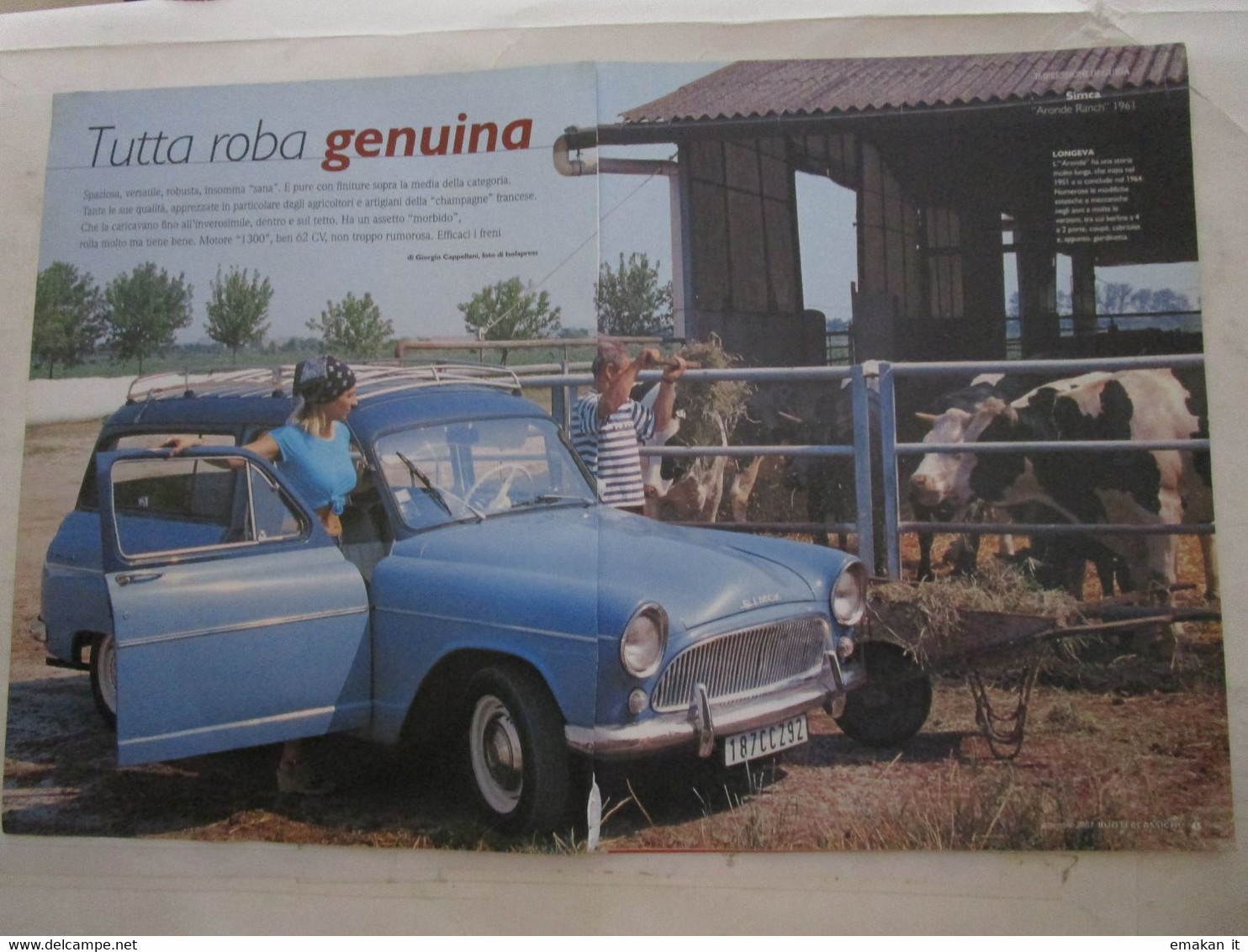 # ARTICOLO / CLIPPING SIMCA ARONDE RANCH - Erstauflagen