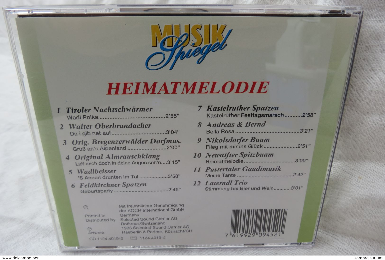 CD "Musik Spiegel Heimatmelodie" Div.Interpreten - Autres - Musique Allemande