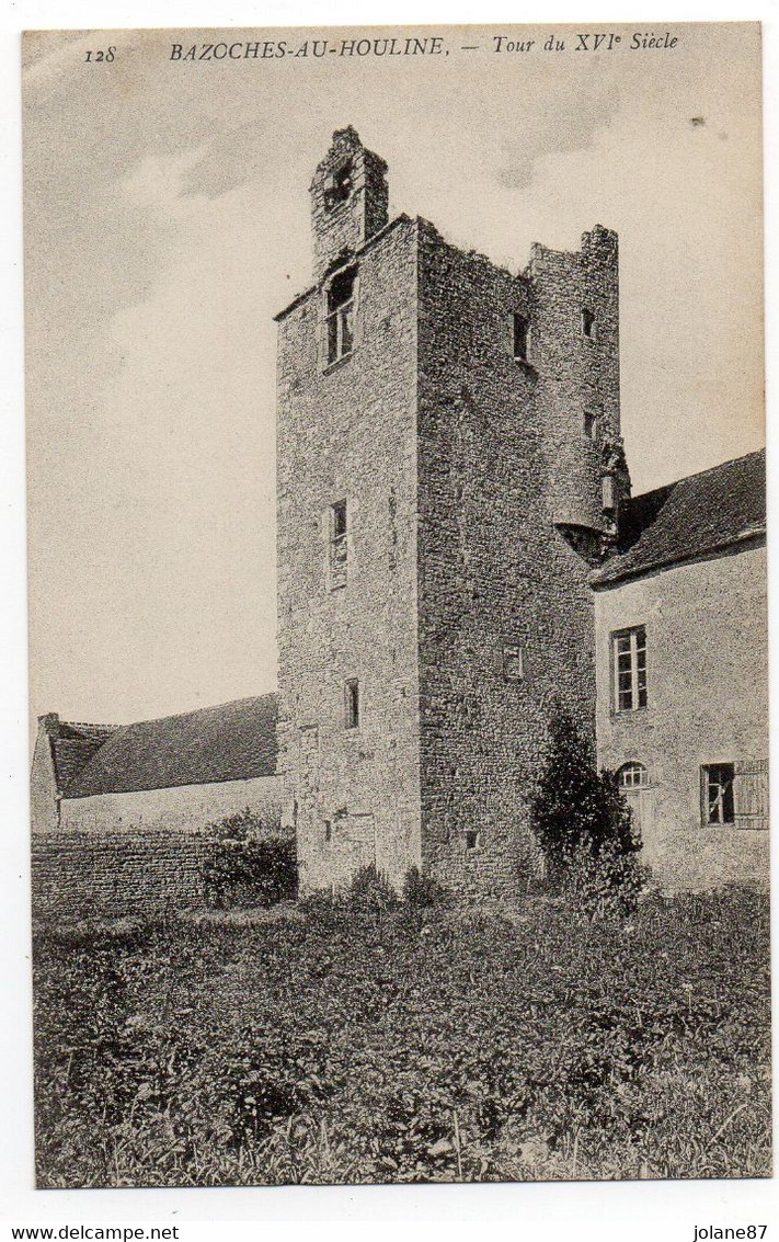 CPA    61   BAZOCHES AU HOULINE     -    TOUR DU XVI SIECLE - Bazoches Sur Hoene