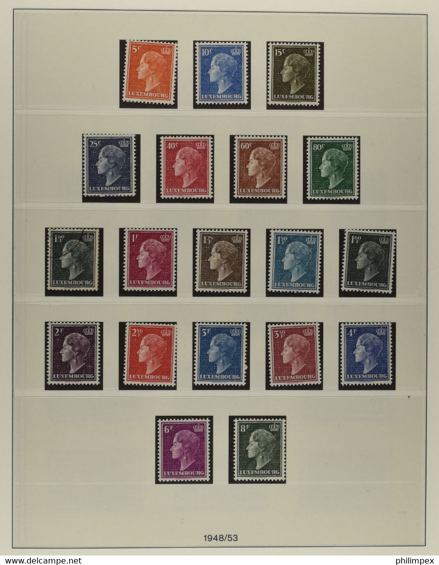 LUXEMBOURG, COLLECTION 1944-1975 MOSTLY NEVER HINGED, FEW HINGED OR USED