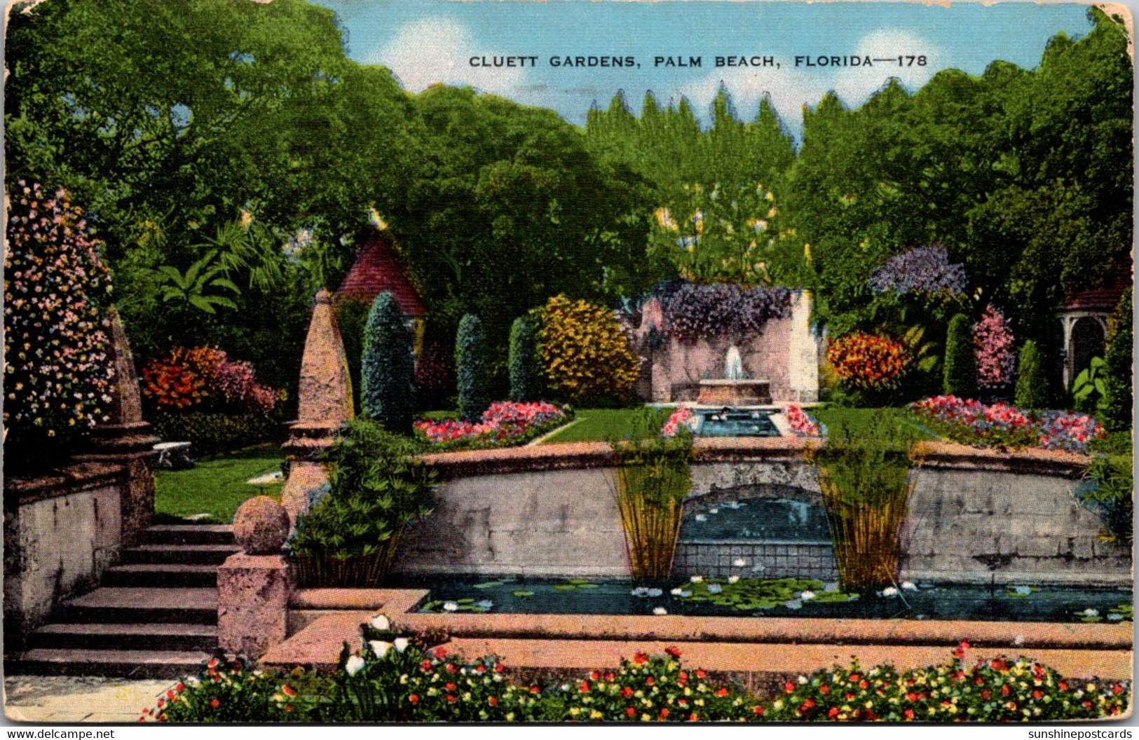 Florida Palm Beach Cluett Gardens  1946 - Palm Beach