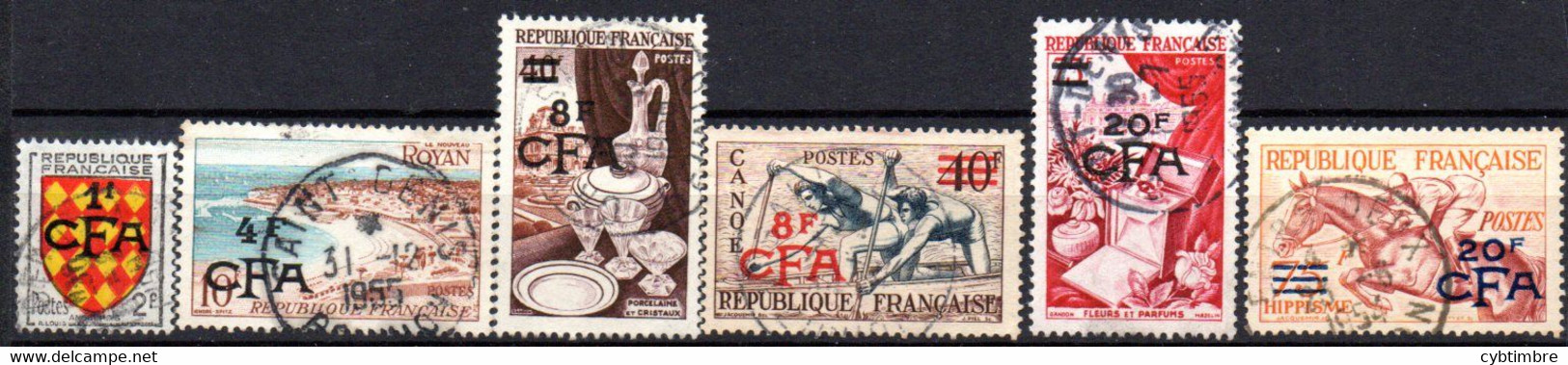 Réunion: Yvert N° 309/319; 6 Valeurs - Oblitérés