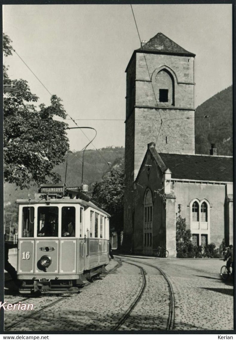 Villeneuve 1950 - Place De L'Hôpital - Tramway - Edit. BVA (carte Moderne) - Voir 2 Scans Larges - Villeneuve