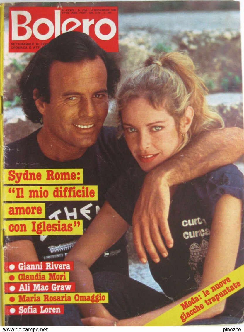 BOLERO 1749 1980 Julio Iglesias Sydne Rome Maria Rosaria Omaggio James Arness Ali Mac Graw Steve McQueen Gena Rowlands - TV