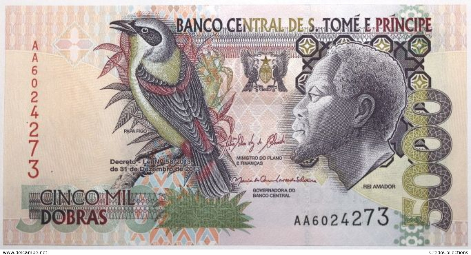 Sao Tome Et Principe - 5000 Dobras - 2013 - PICK 65d - NEUF - São Tomé U. Príncipe